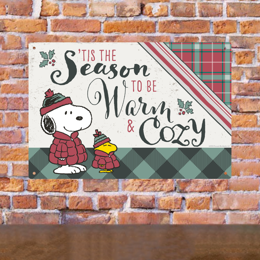 Peanuts This Is The Season Metal Sign