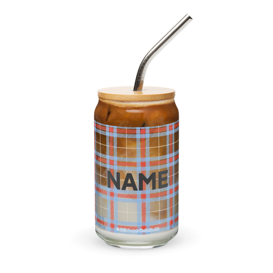 Peanuts Smarty Pants Personalized Face Can-Shaped Glass-2