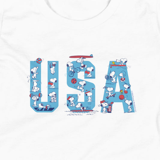 Snoopy USA Sports Kids T-Shirt-1