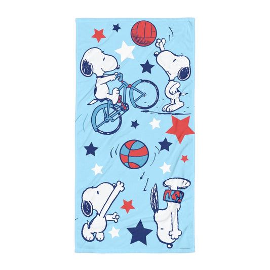 Snoopy Sports Beach Towel-0
