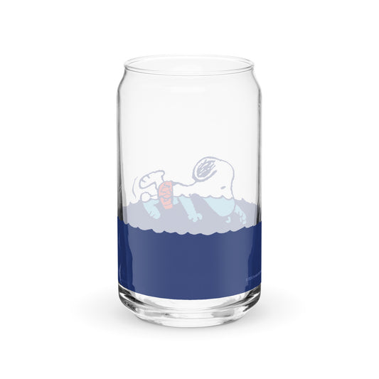 Snoopy Swimming Can Shaped Glass-1