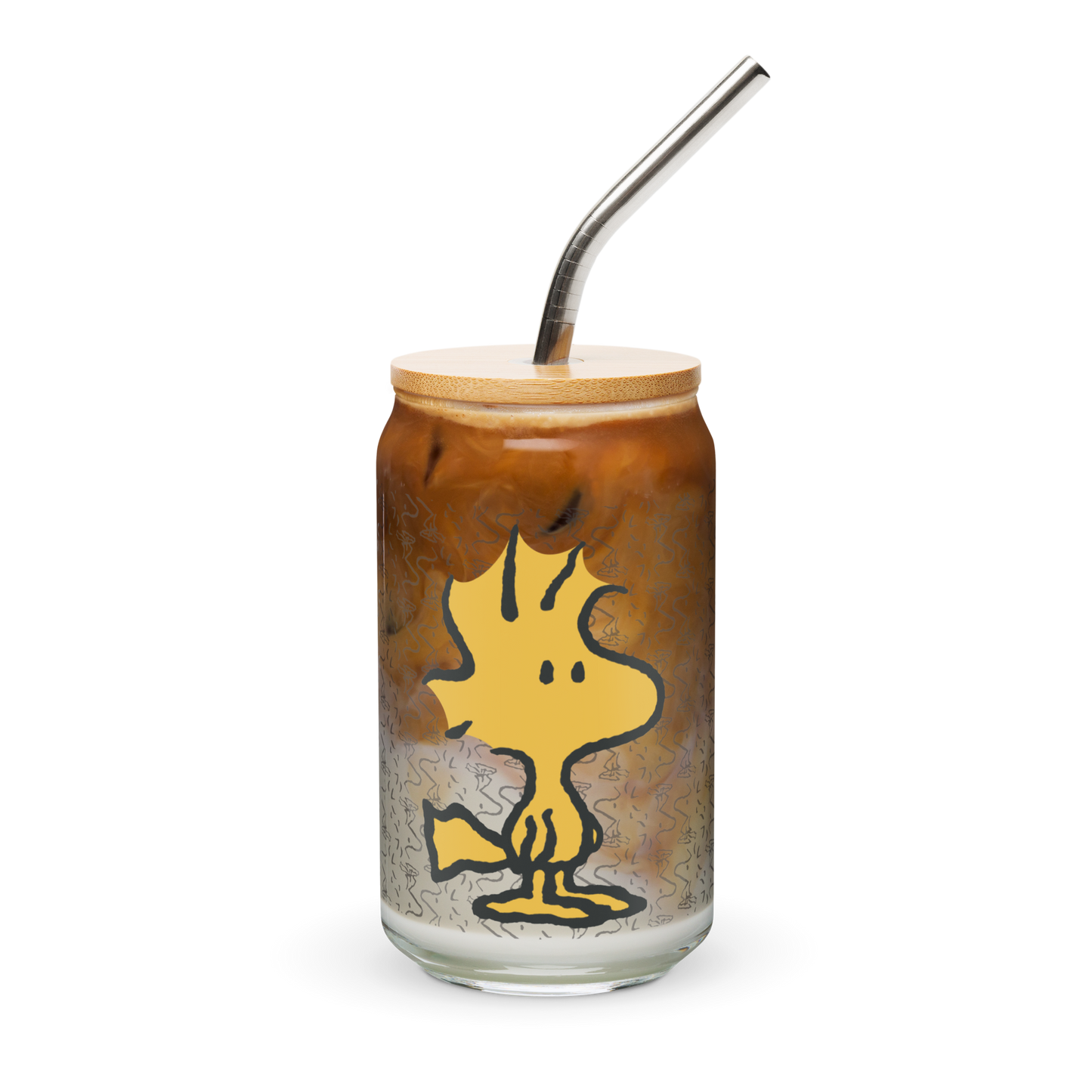 Peanuts Woodstock Personalized Can-Shaped Glass