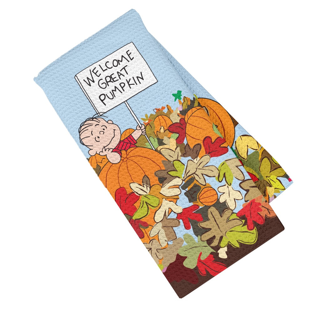 It's the Great Pumpkin, Charlie Brown Welcome Great Pumpkin! Kitchen Towel