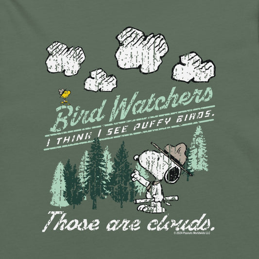 Peanuts Bird Watchers Women's High Waisted T-Shirt-1