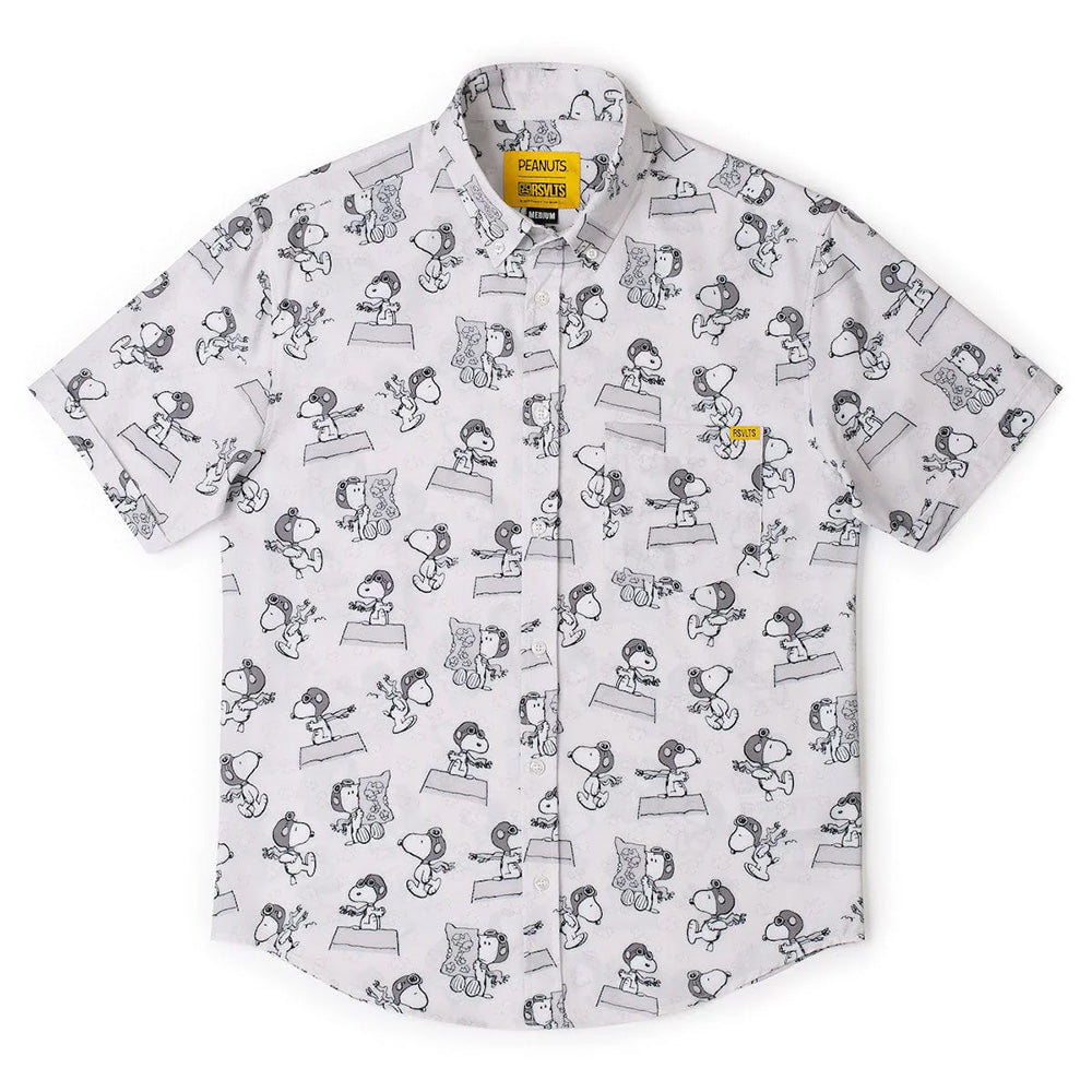 peanuts dress shirt Peanuts Astronaut Regular Shirt Blue 100% Organic Cotton