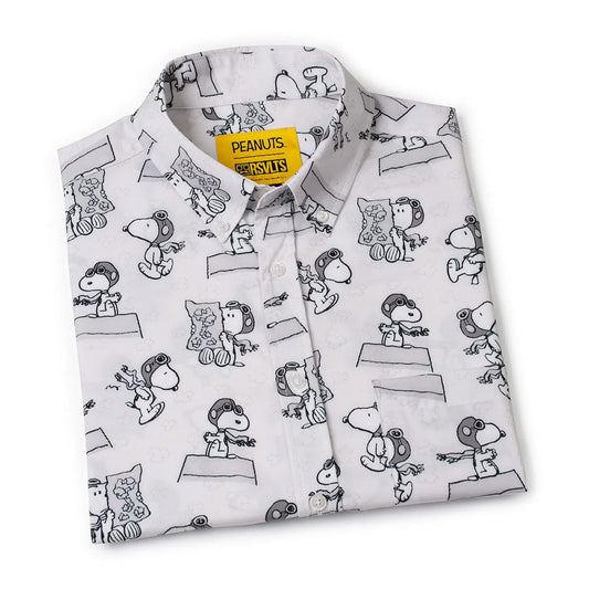 Peanuts x RSVLTS The Flying Ace Short Sleeve Shirt-6