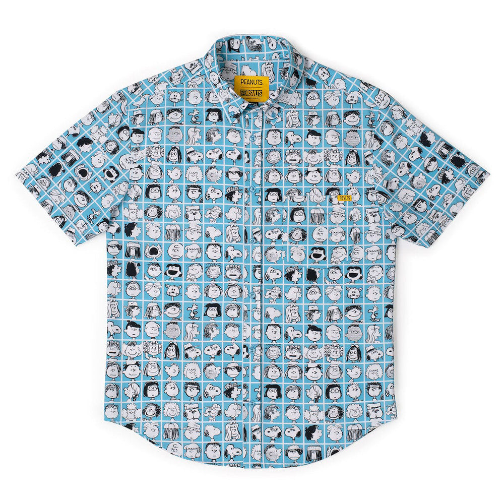 リバティ　シャツ　PEANUTS Peanuts x RSVLTS The Peanut Gallery Short Sleeve Shirt