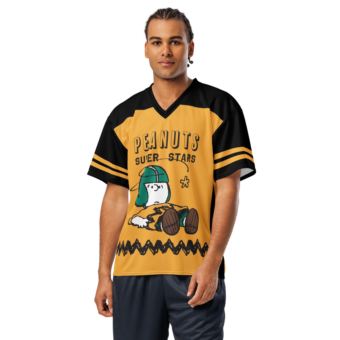 Peanuts Personalized Football Jersey Charlie Brown