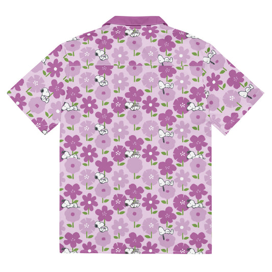 Peanuts Hawaiian Button Down Shirt-3