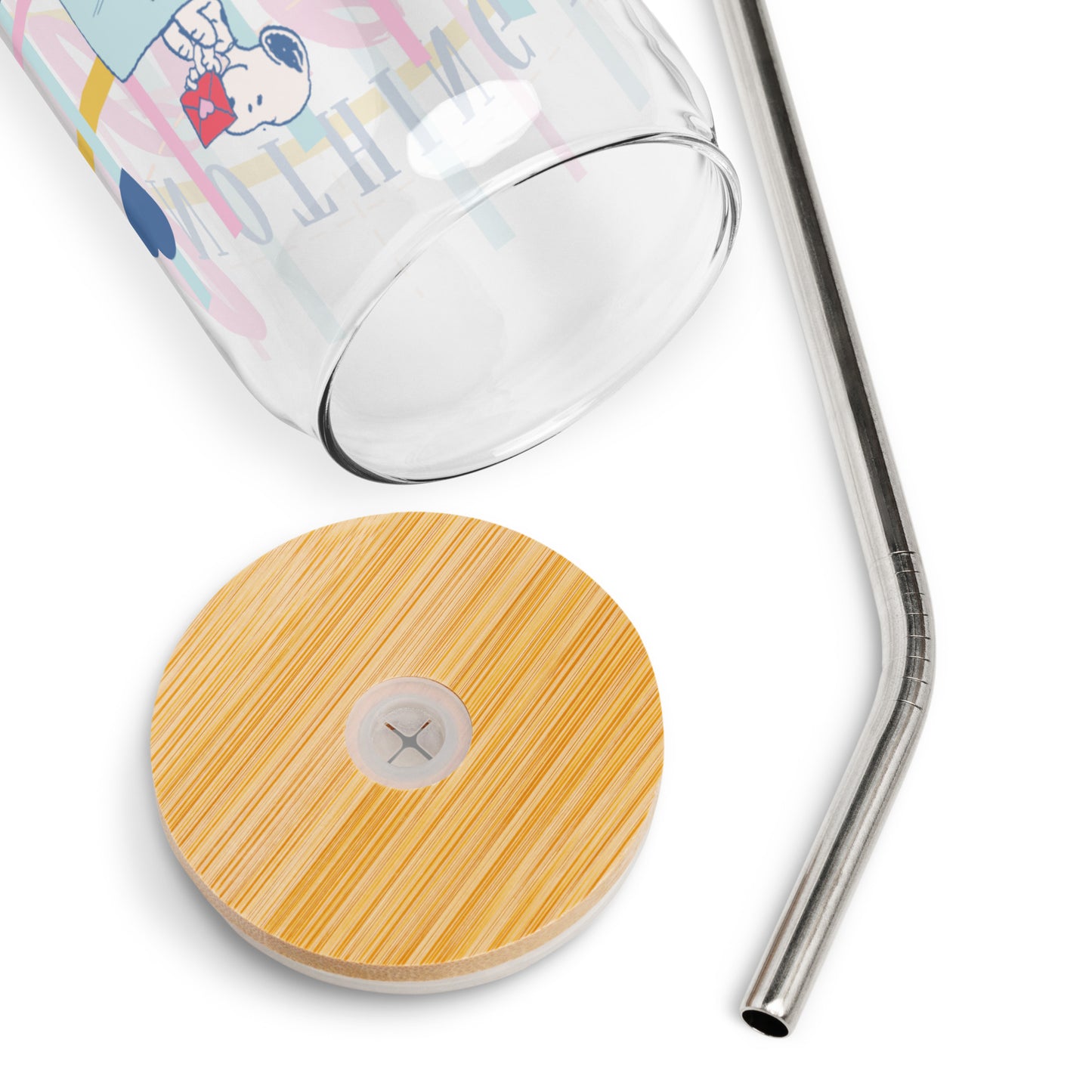 Peanuts Can Shaped Glass Nothing But Love Club