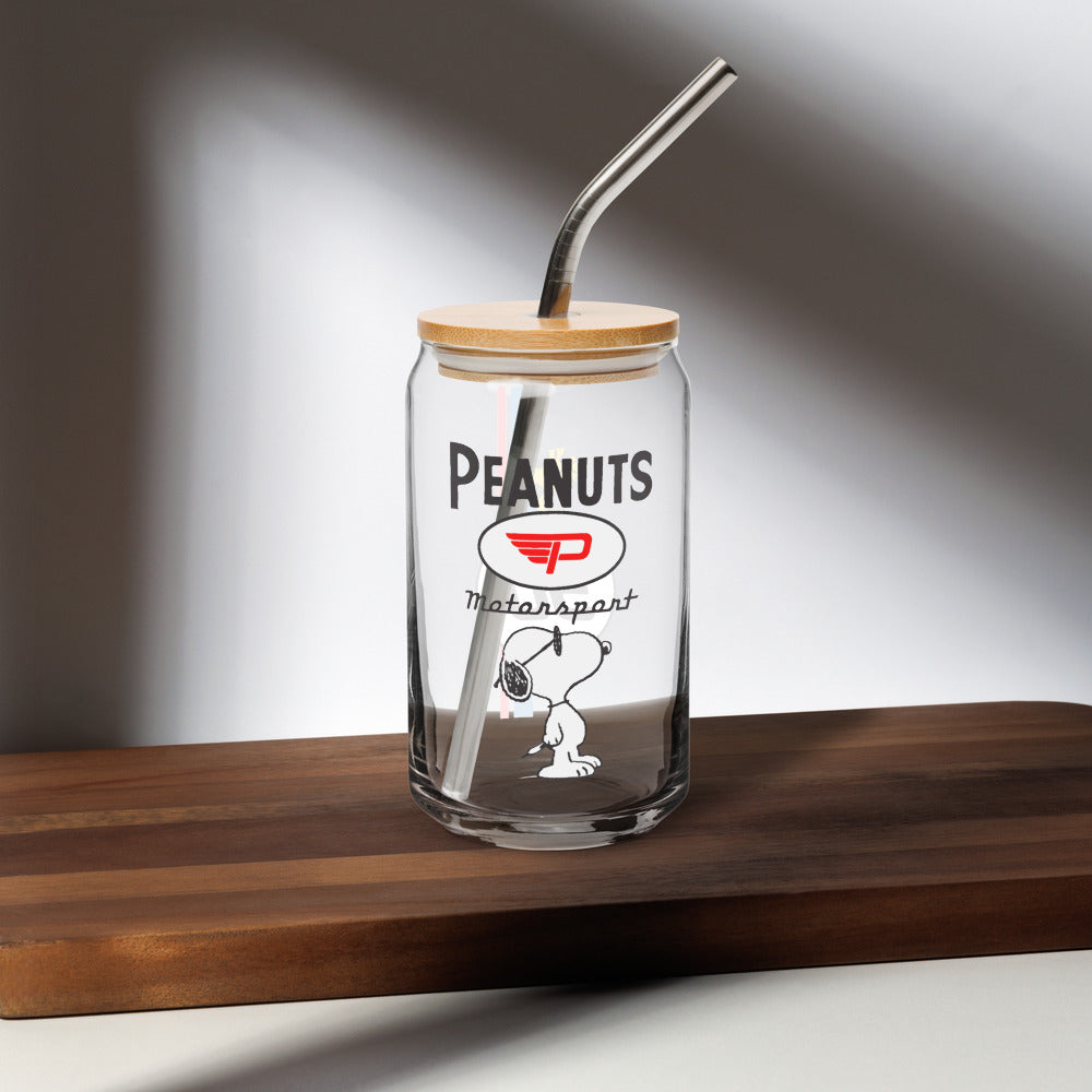 Peanuts Motorsport Can-Shaped Glass