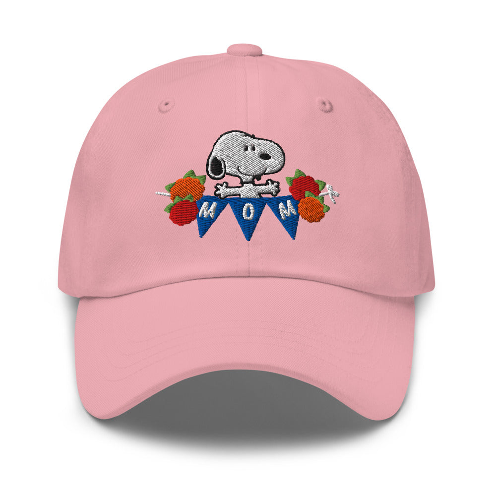 Peanuts Snoopy Mom Embroidered Dad Hat
