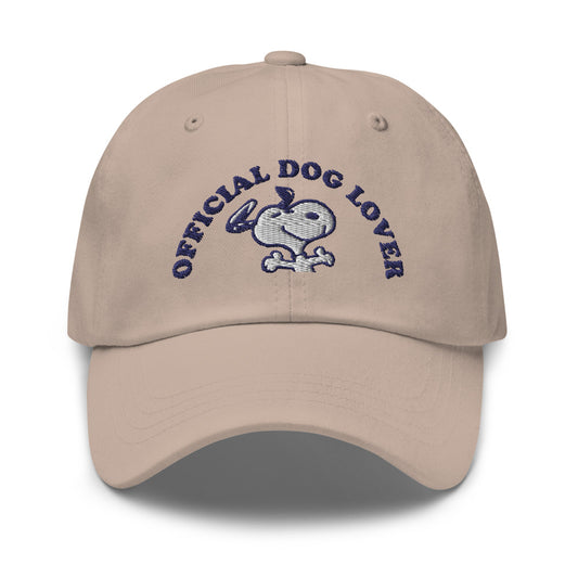 Peanuts Official Dog Lover Embroidered Dad Hat-0