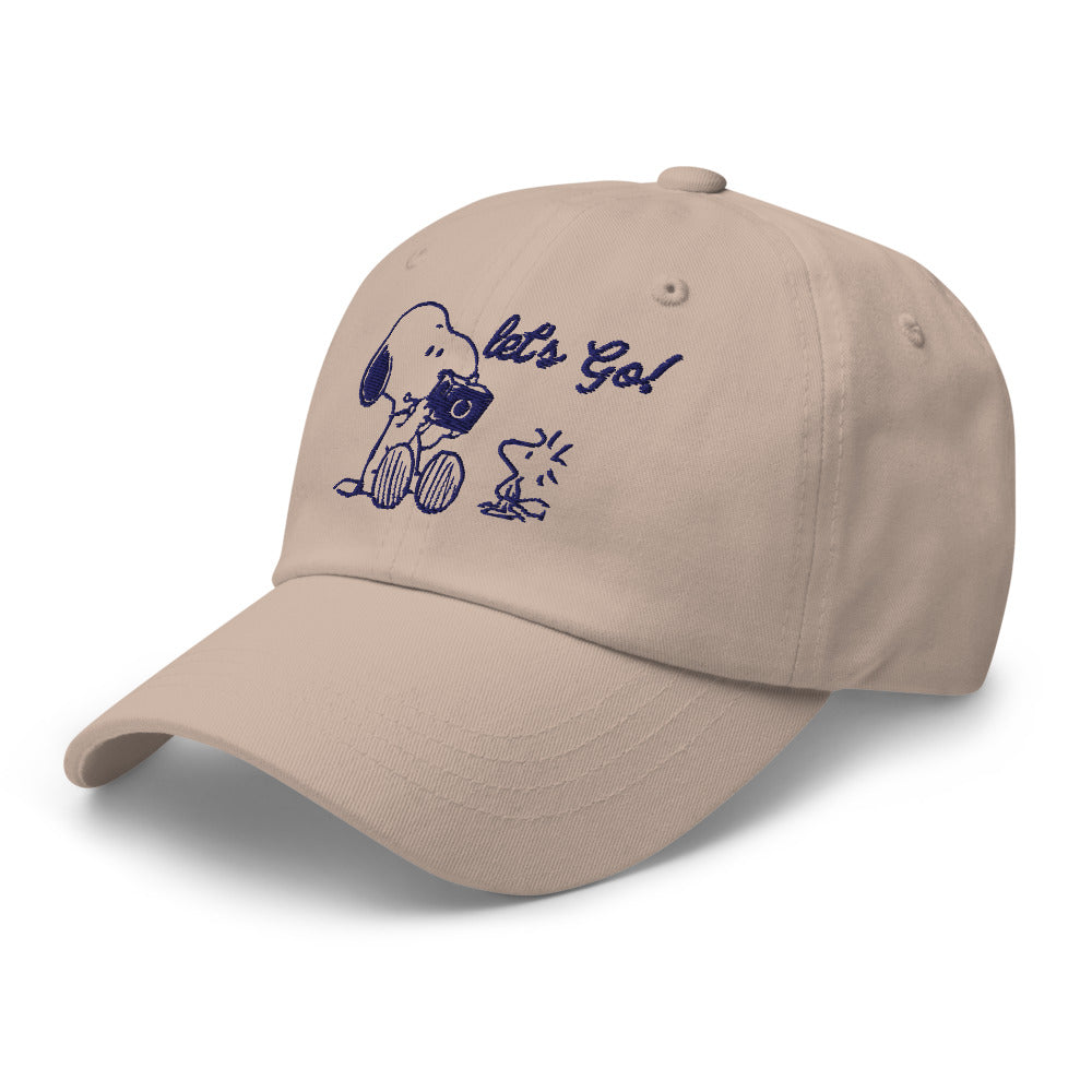 Peanuts Camera Embroidered Dad Hat