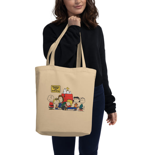 Peanuts Happiness Is Being Part Of The Gang Tote Bag Oyster-1