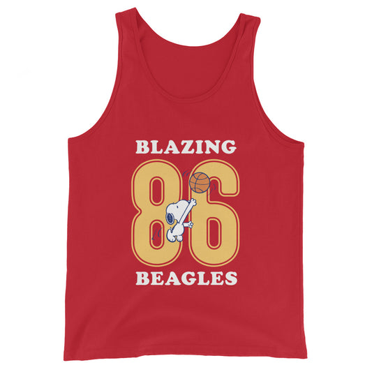 Peanuts Blazing Beagles '86 Tank Top Red-0