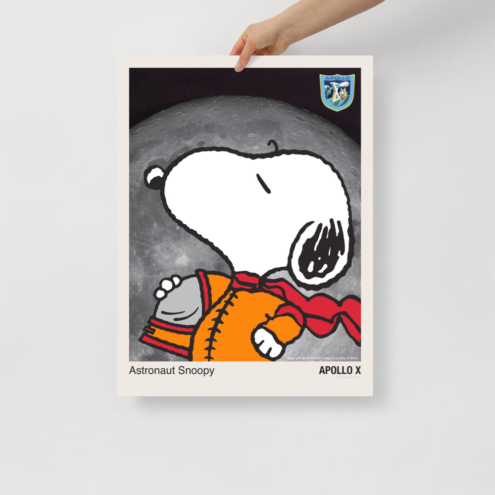 珍品アンティークSNOOPYスヌーピーアストロポスターNASA Peanuts Snoopy Astronaut Premium Poster