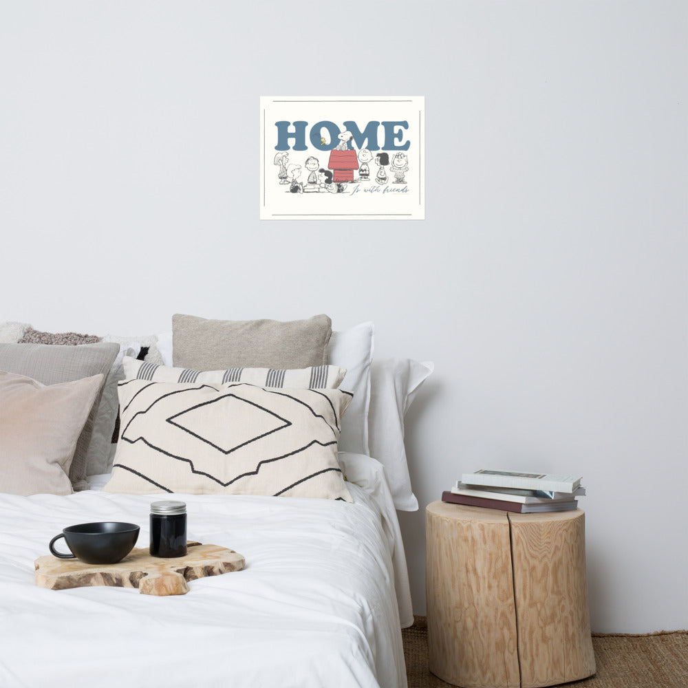 Peanuts Home Premium Poster