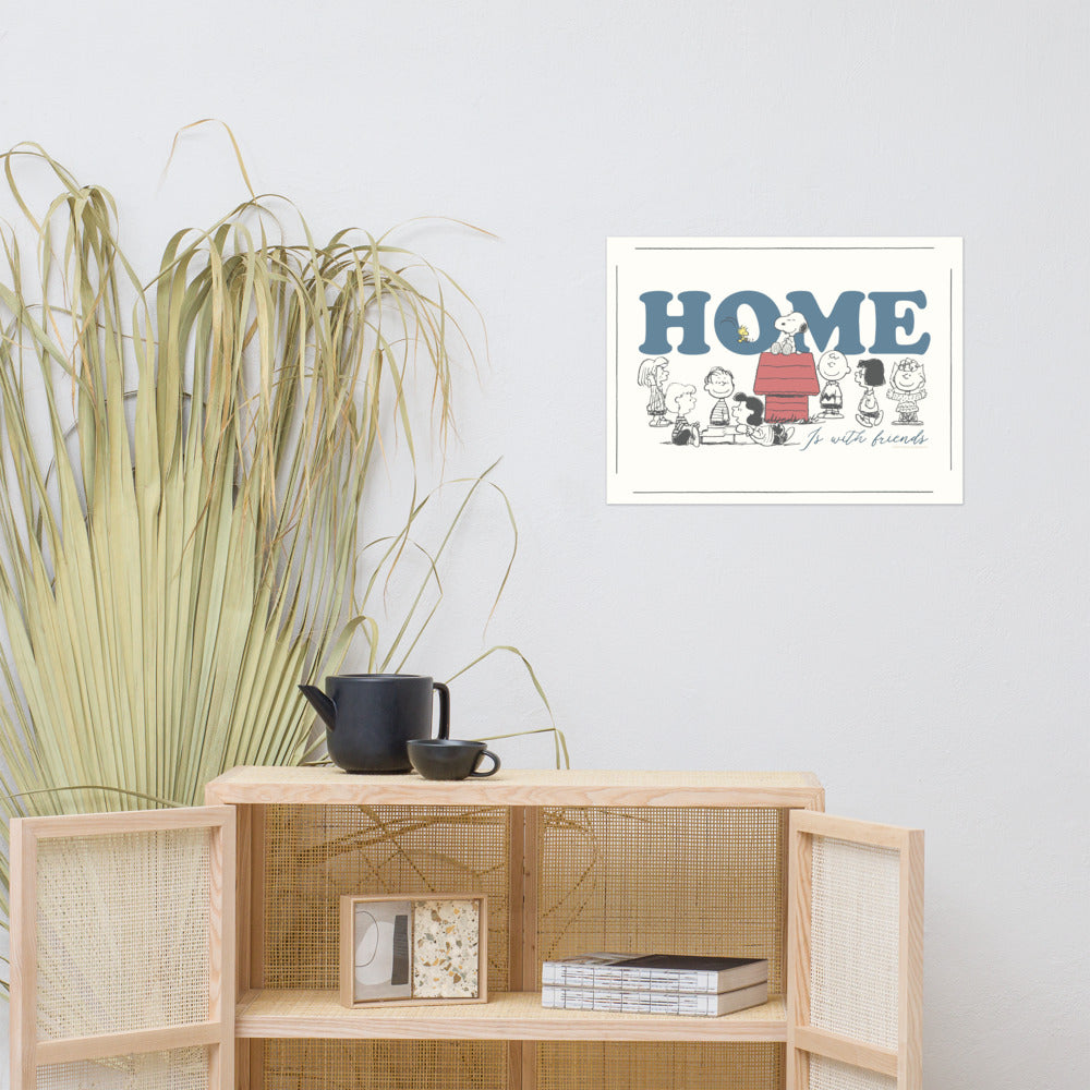 Peanuts Home Premium Poster
