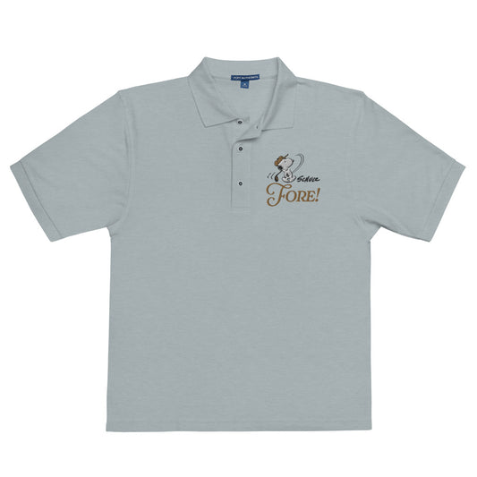 Snoopy Fore Embroidered Polo Shirt-0
