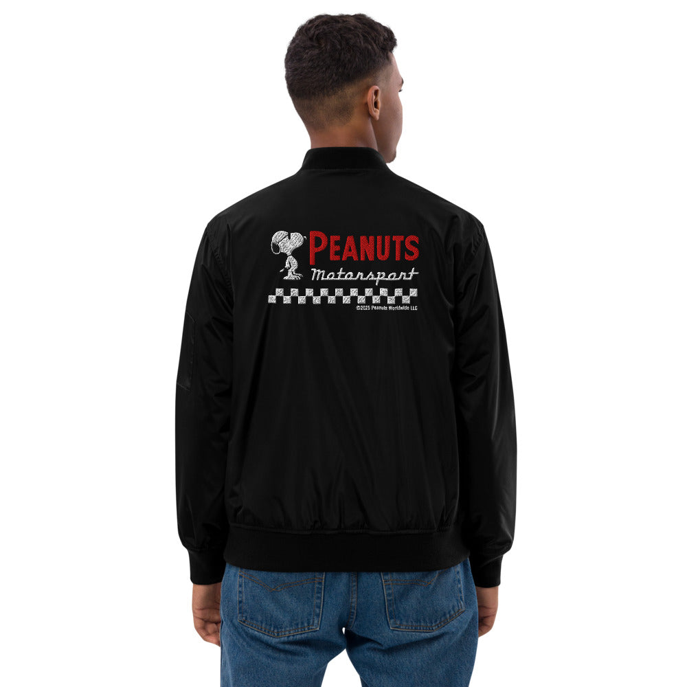 Peanuts Motorsport Embroidered Bomber Jacket