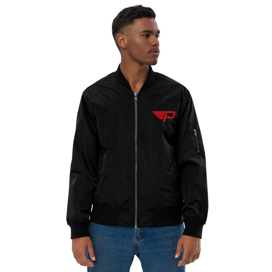 Peanuts Motorsport Embroidered Bomber Jacket Black-5