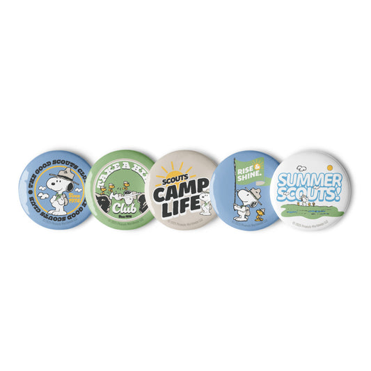 Peanuts Beagle Scouts 5 Pin Set White-0
