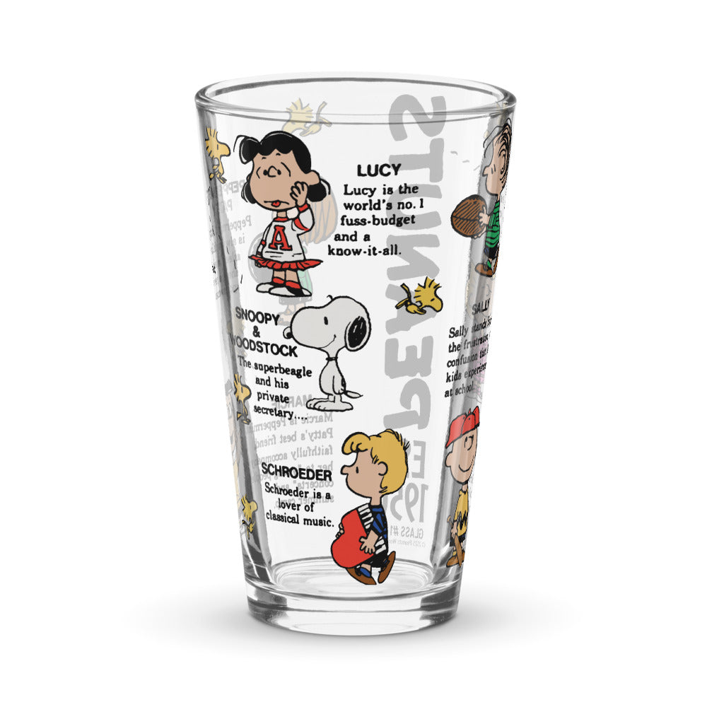 Peanuts 75th Anniversary Pint Glass #1
