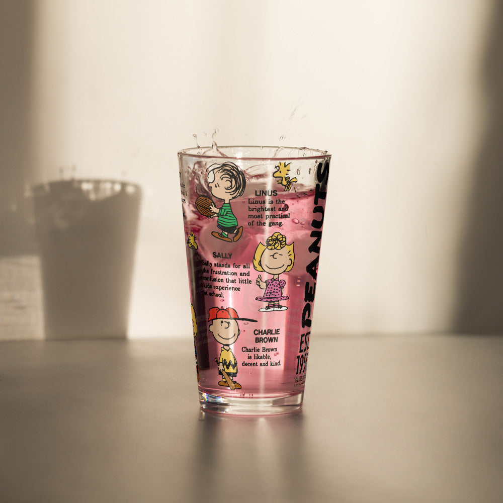 Peanuts 75th Anniversary Pint Glass #1