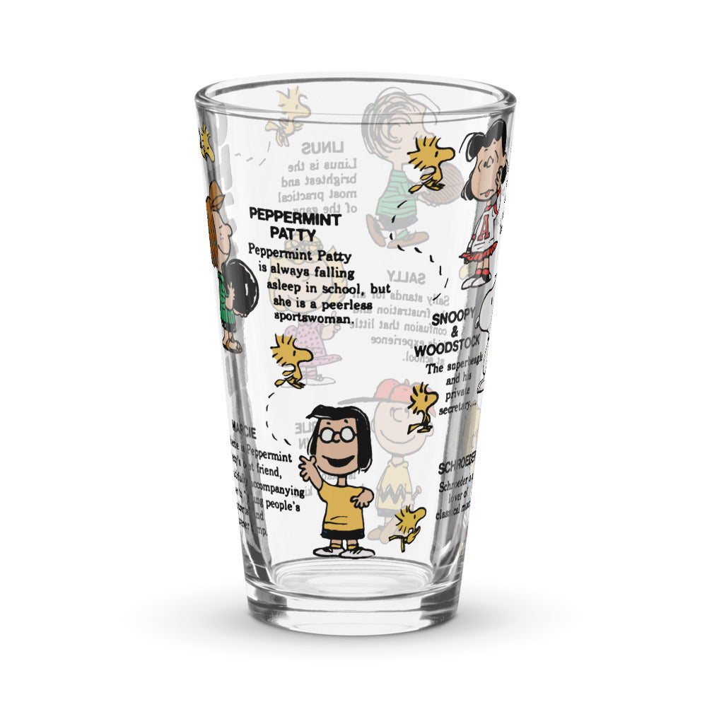 Peanuts 75th Anniversary Pint Glass #1