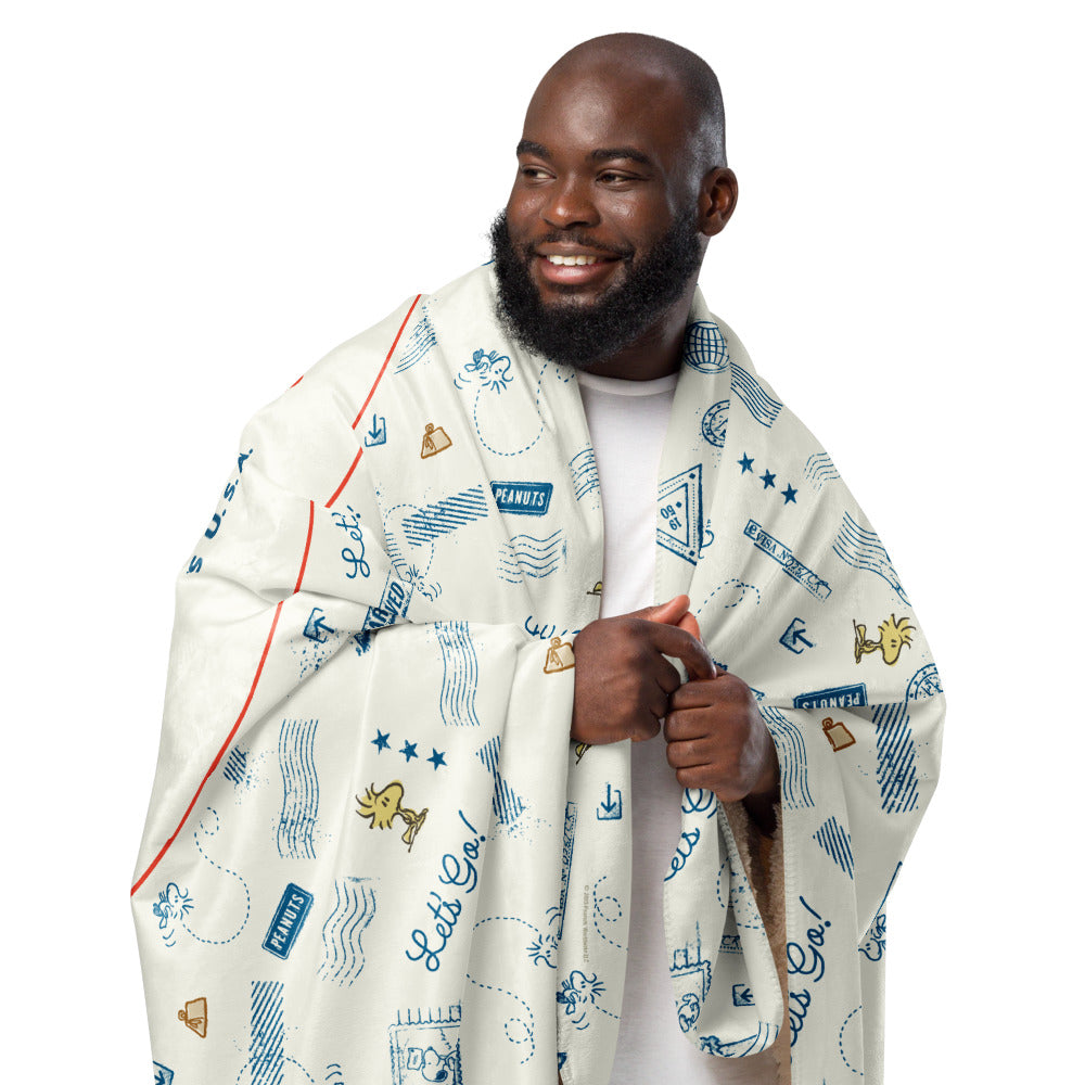 Peanuts Making Memories Sherpa Blanket