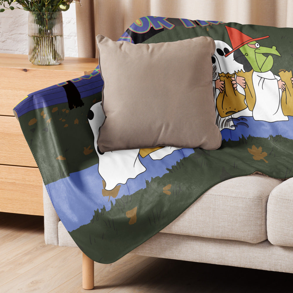 It's the Great Pumpkin, Charlie Brown Halloween Gang Blanket