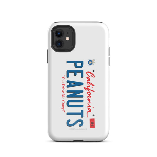 Peanuts License Plate iPhone Case-0