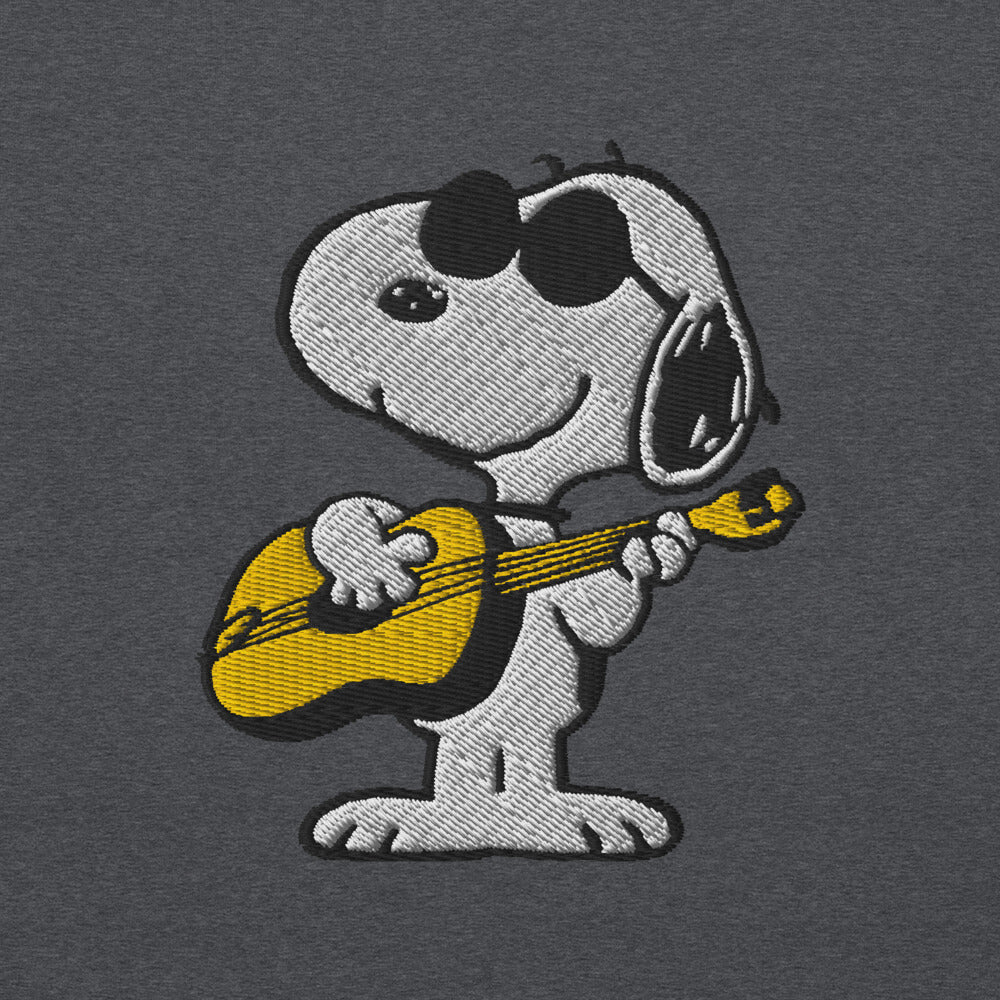 Peanuts Joe Cool's Guitar Groove Embroidered Crewneck Sweatshirt