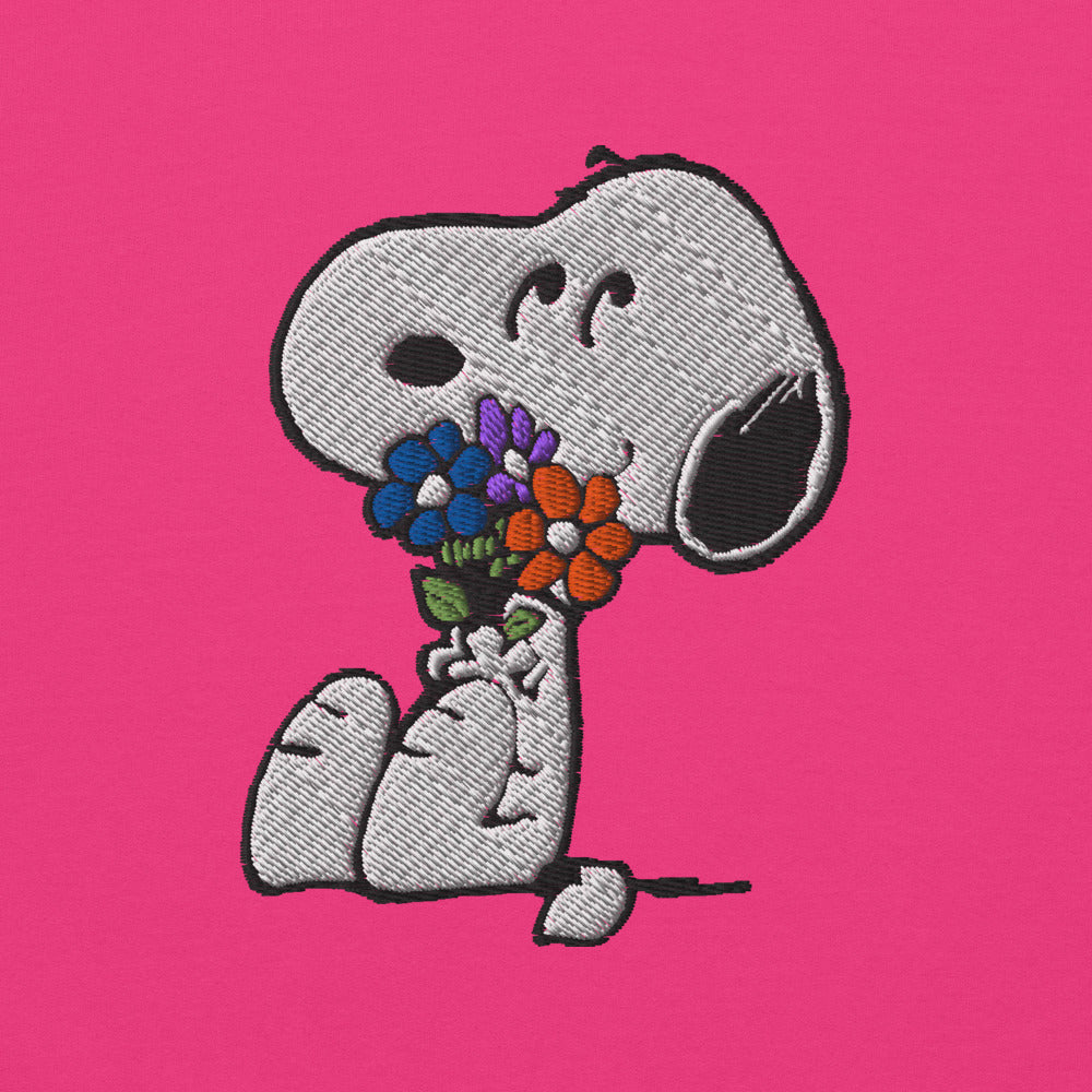 Peanuts Snoopy Flowers Crewneck Sweatshirt
