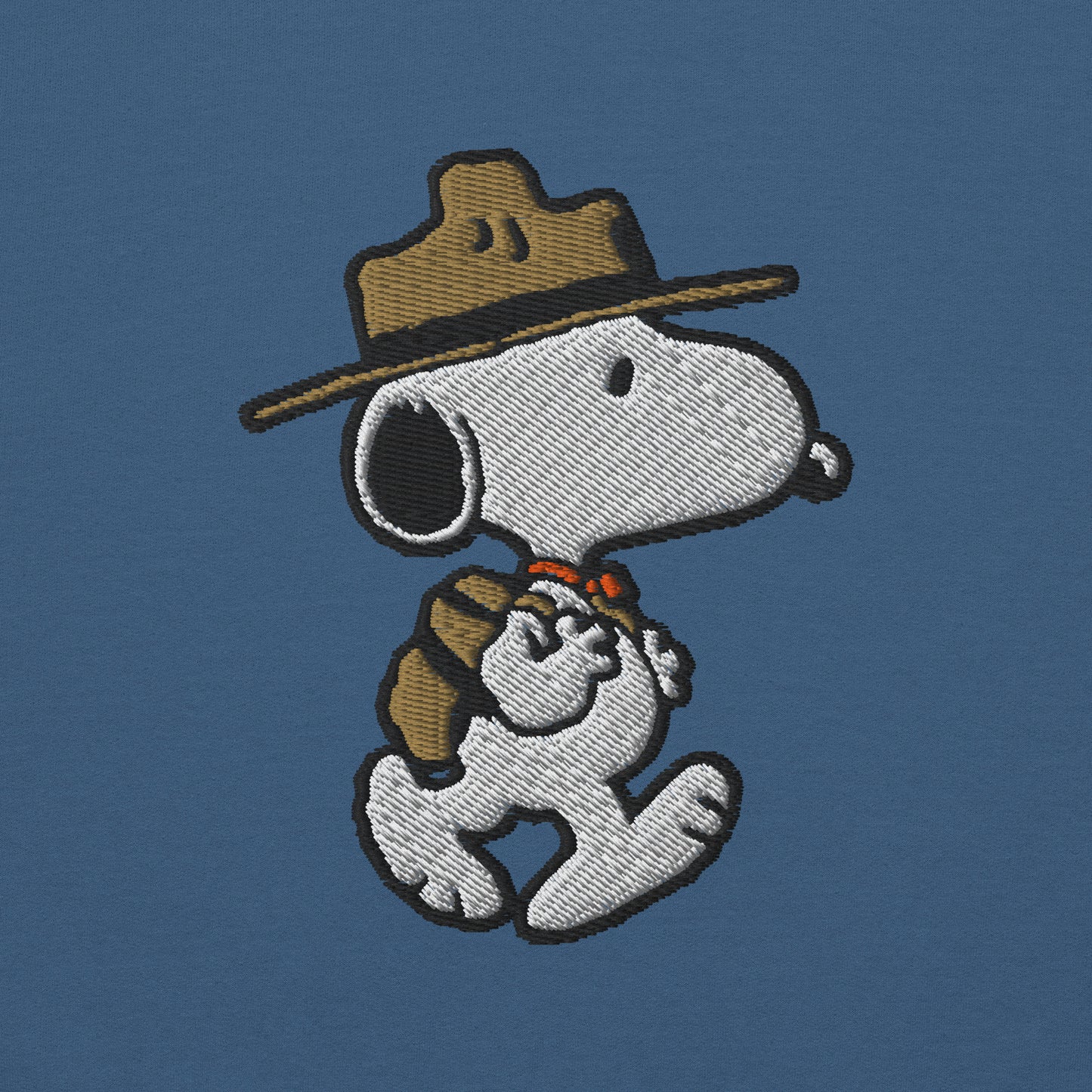 Snoopy Beagle Scouts Embroidered Adult Crewneck