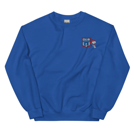 Peanuts Club Peanuts USA Crewneck Sweatshirt Royal-0