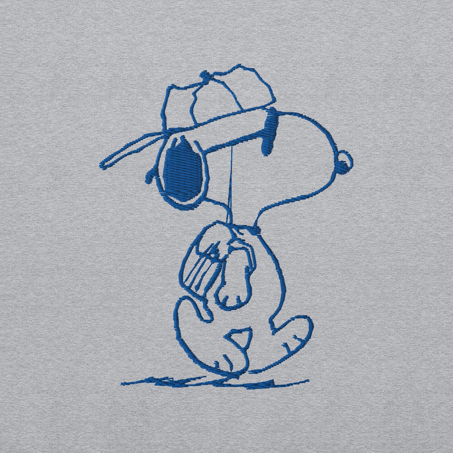 Snoopy Joe Cool Embroidered Adult Sweatshirt
