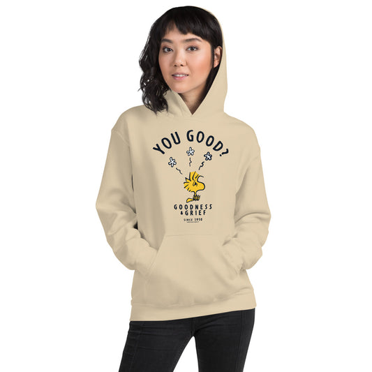 Peanuts Woodstock You Good? Hoodie Sand-2