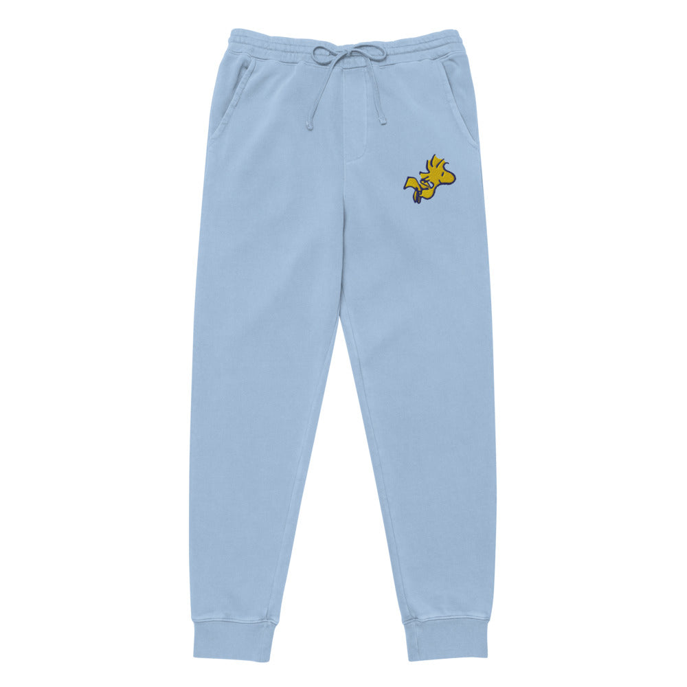 Peanuts Woodstock Embroidered Sweatpants Pigment Light Blue