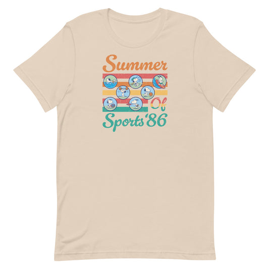 Peanuts Summer Of Sports '86 T-Shirt Soft Cream-0