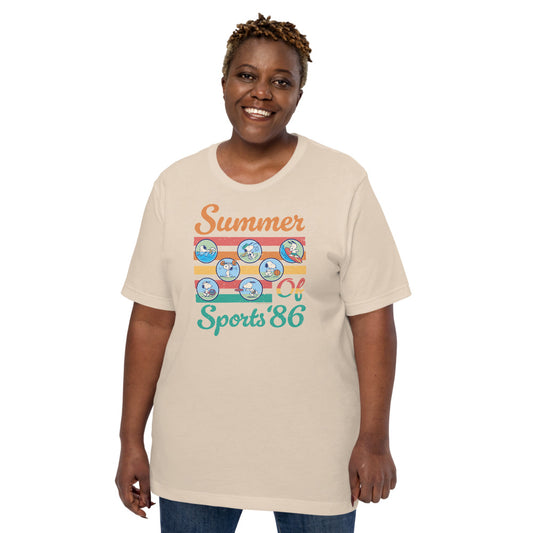 Peanuts Summer Of Sports '86 T-Shirt Soft Cream-1