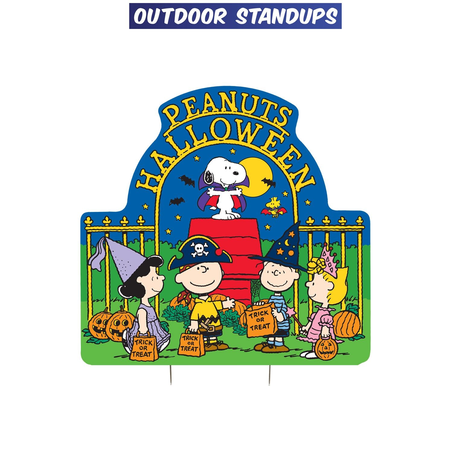 Peanuts Halloween Outdoor Standee Trick or Treat
