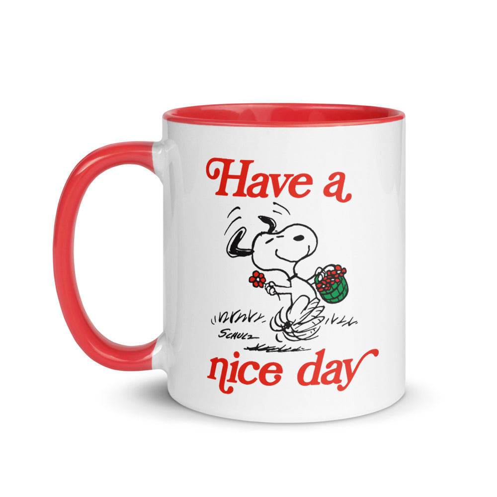 Peanuts Snoopy Have A Nice Day Two-Tone Mug 11 oz