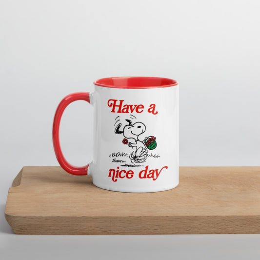 Peanuts Snoopy Have A Nice Day Two-Tone Mug 11 oz-2