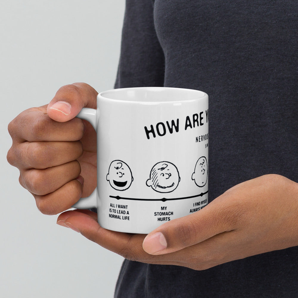 Peanuts Charlie Brown How Are You Feeling Mug