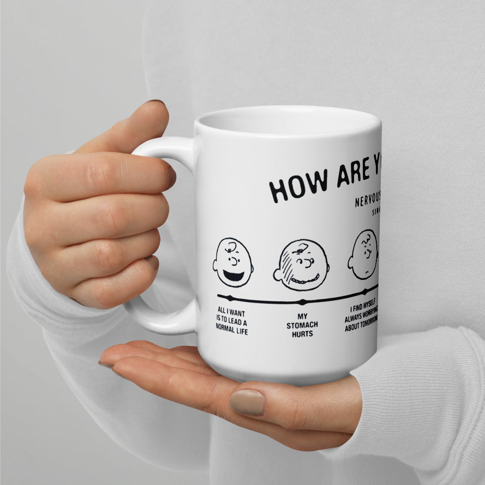 Peanuts Charlie Brown How Are You Feeling Mug