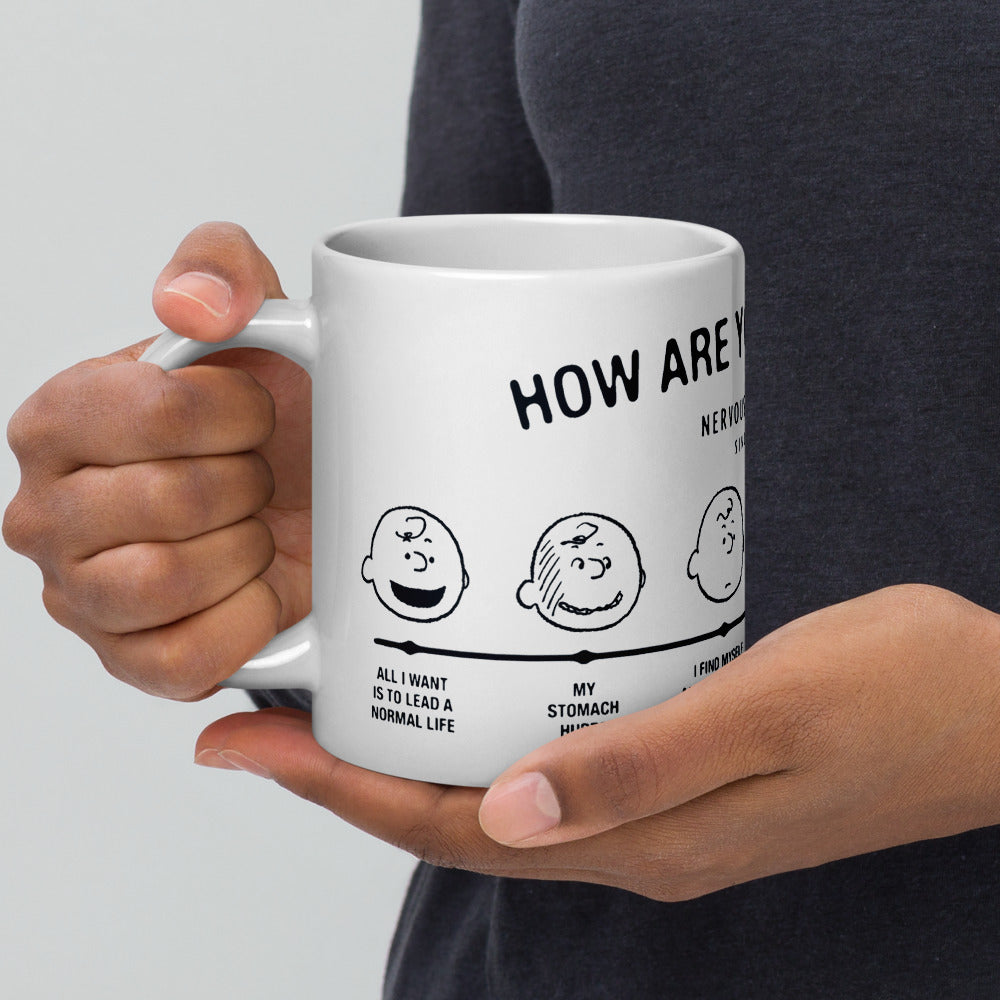 Peanuts Charlie Brown How Are You Feeling Mug