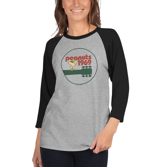 Woodstock Guitar ¾ Sleeve Raglan T-Shirt-3