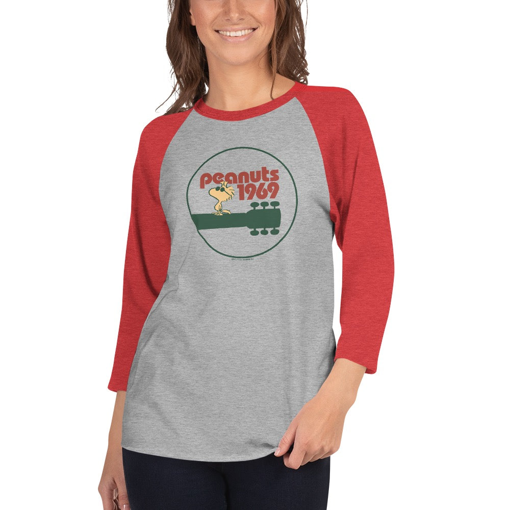 Woodstock Guitar ¾ Sleeve Raglan T-Shirt